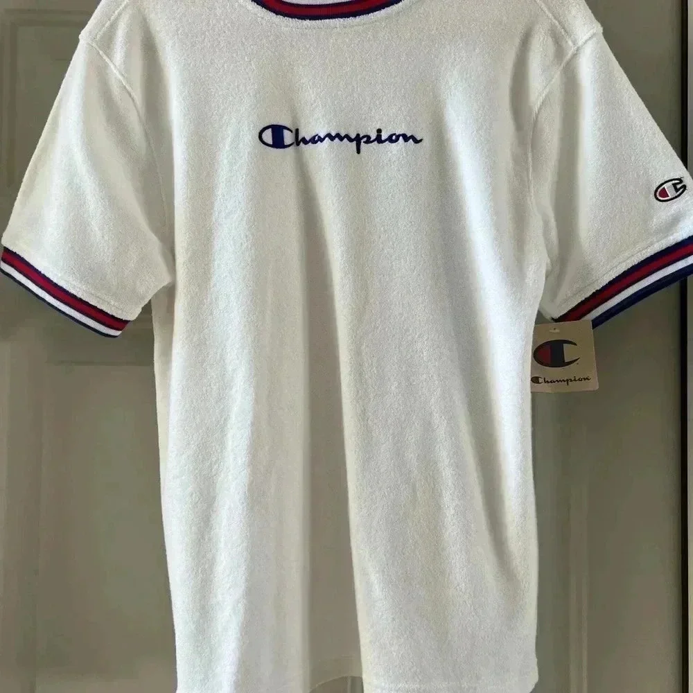 Champion retro look, soft terry mens shirt. Size: S - Picture 6 of 13
